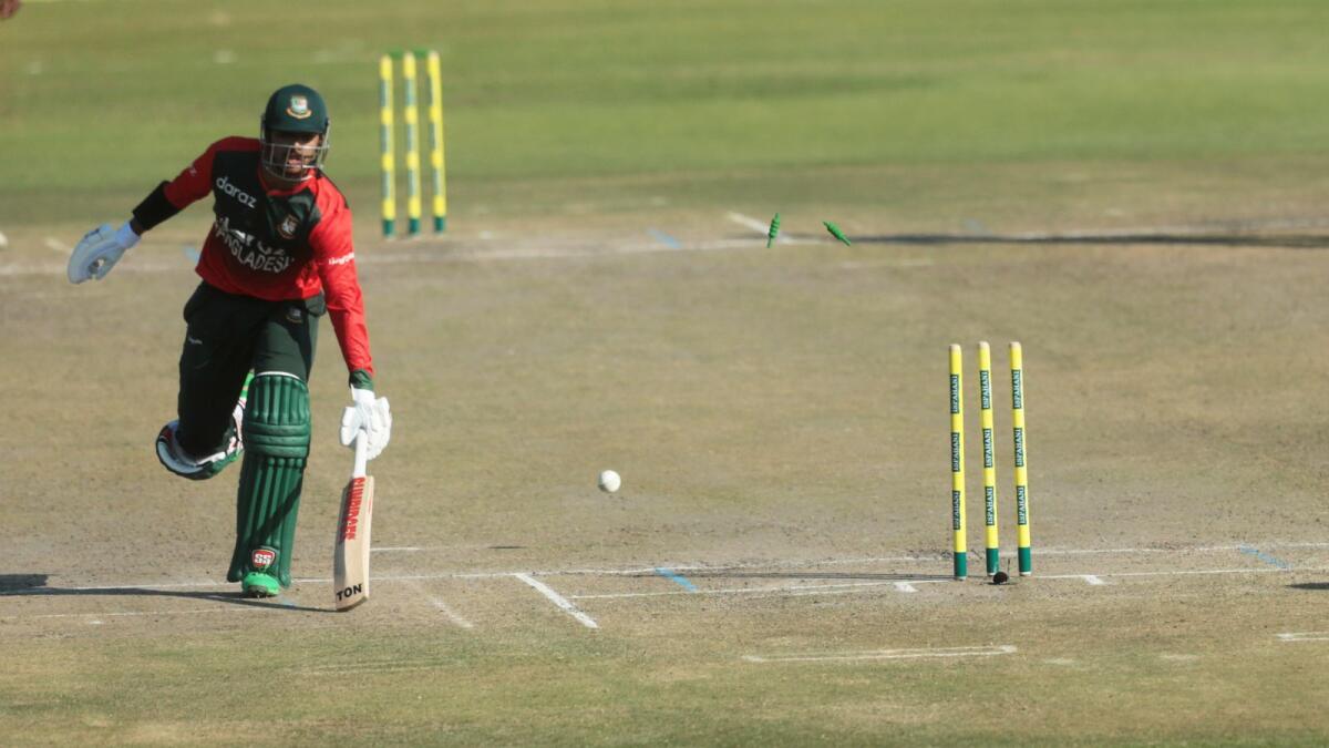 Bangladesh's Soumya Sarka played a brilliant innings of 66. — AP