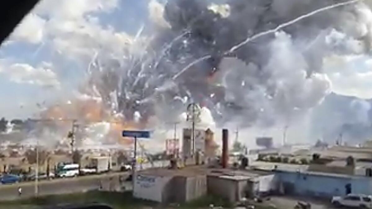 Mexico fireworks market blasts kill 31, injure scores