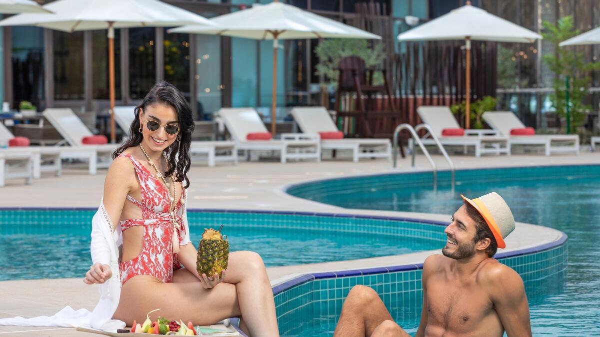 All day pool day.  This summer is all set to be a sizzling one with Al Jaddaf Rotana Suites. Taking place daily, an all-inclusive pool day will have you relaxed to the max with unlimited beverages and one main course from the flavourful menu while you wind down in style. The offer is on from 12pm to 4pm every day at Dh180 per person.