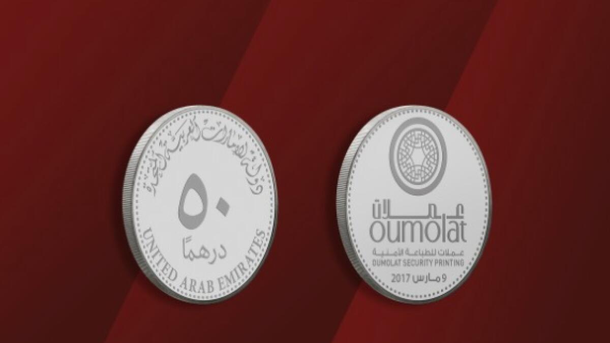 Central Bank issues commemorative coin for Dh189