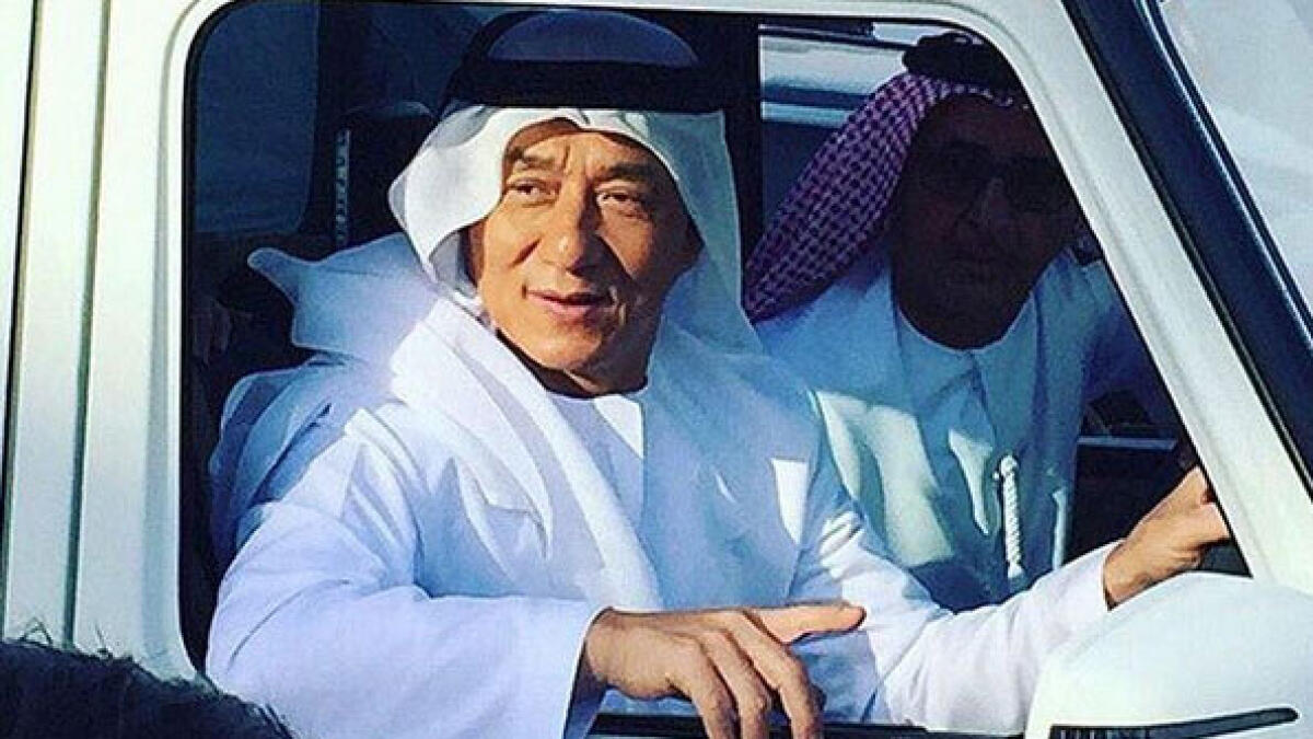 Jackie Chan in Dubai