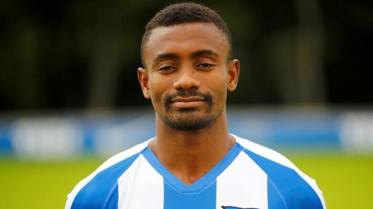 Salomon Kalou apologised for his behaviour which the German Football League described on Twitter as 'absolutely unacceptable' (Reuters)