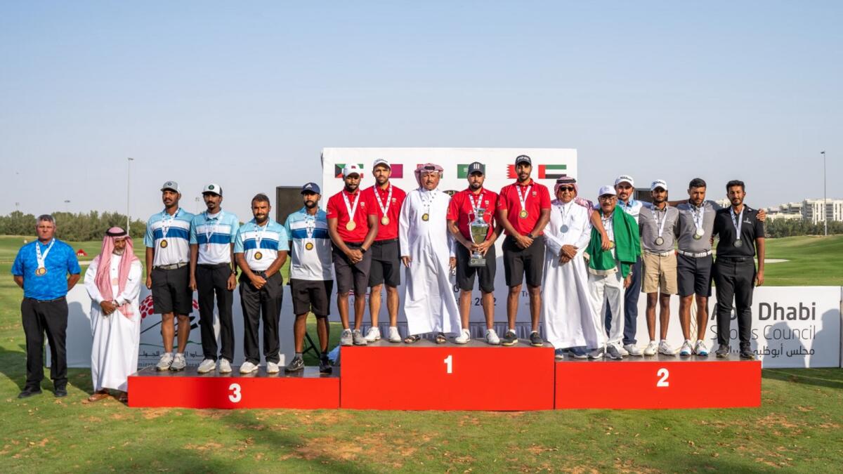 Team Qatar won the 2022 GCC Golf Championship, while Team Saudi Arabia finished second and Bahrain third. — Supplied photo