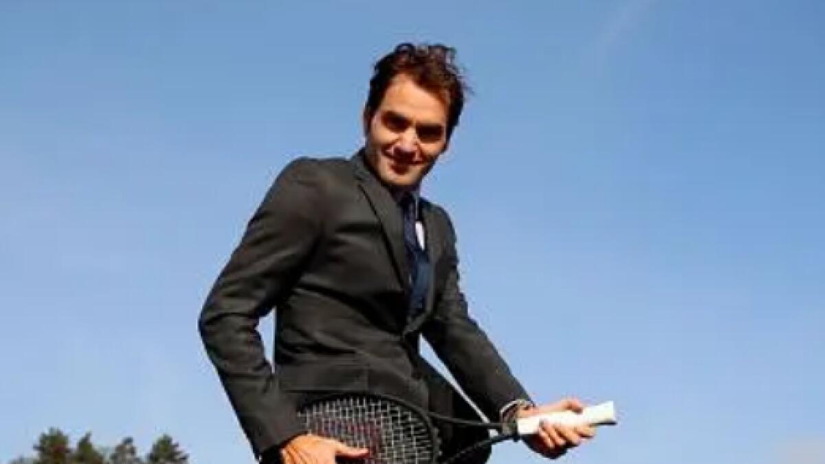 Roger Federer, singing, tennis, Beatles
