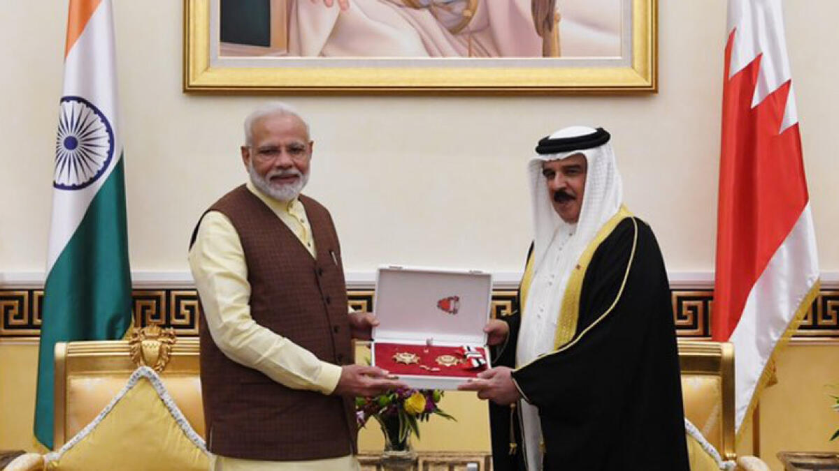 Video: India PM Modi conferred with The King Hamad Order of the Renaissance in Bahrain