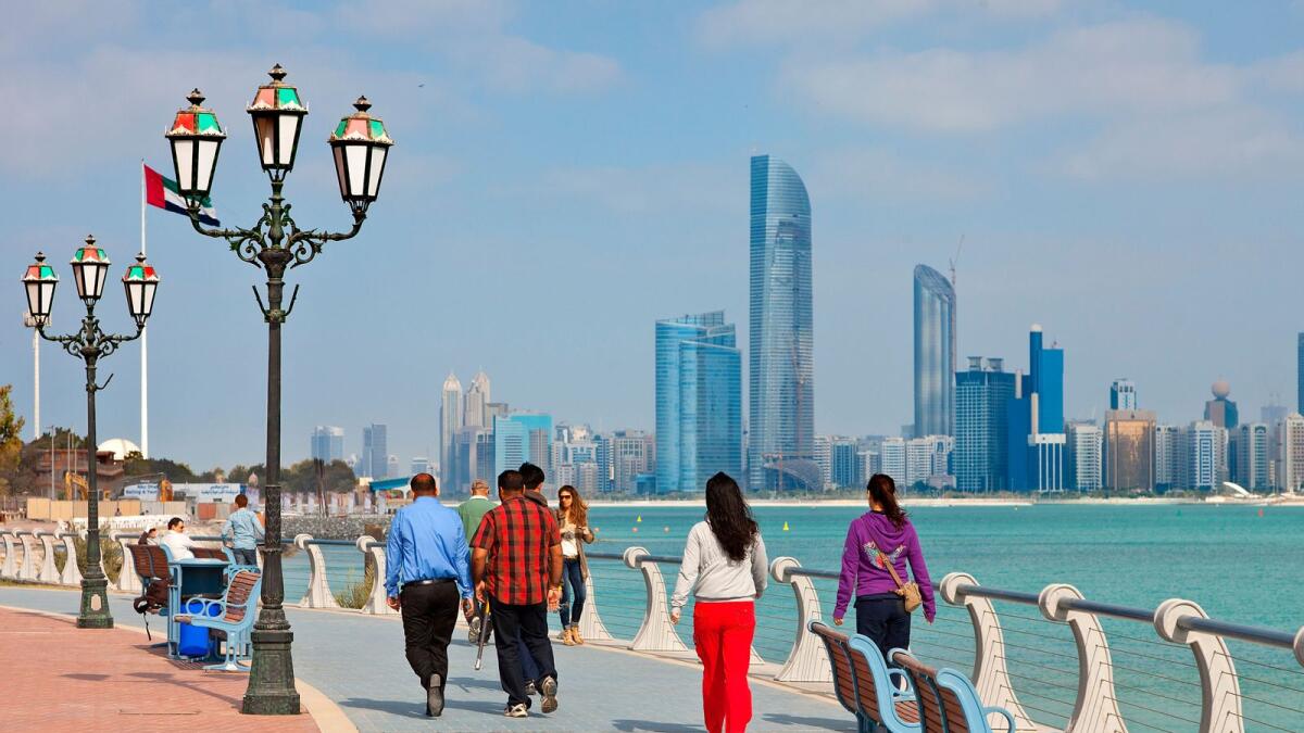 Abu Dhabi's Corniche. (Alamy.com/ae photo used for illustrative purpose)