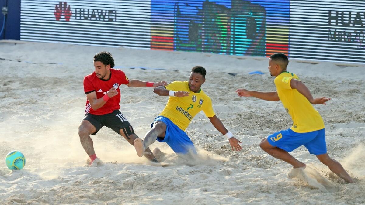 Egypt enter semis as Brazil outplay UAE in beach soccer