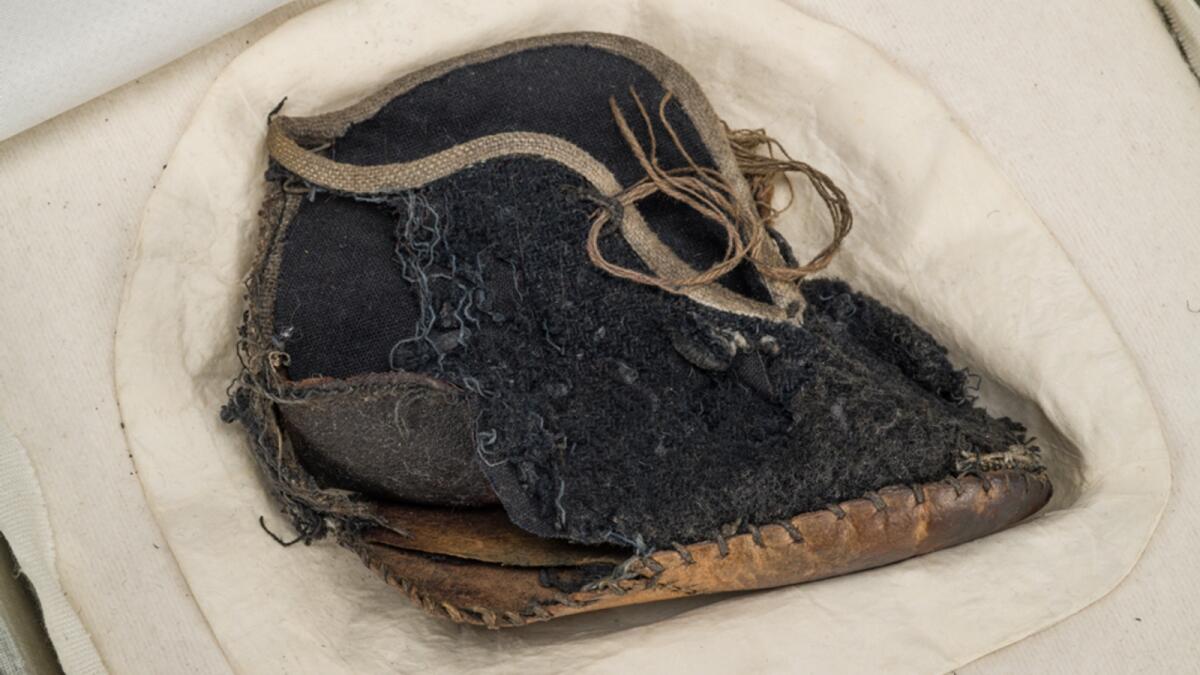 A child’s shoe at the Auschwitz Museum(photo credit: March to the Living)