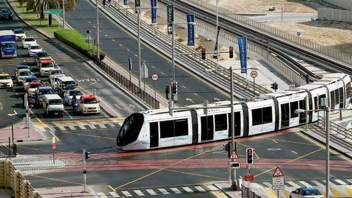 Trams and maritime transport, including the Dubai Ferry, water taxis, both traditional and air-conditioned abras, and car-sharing services are also operational. (File photo)