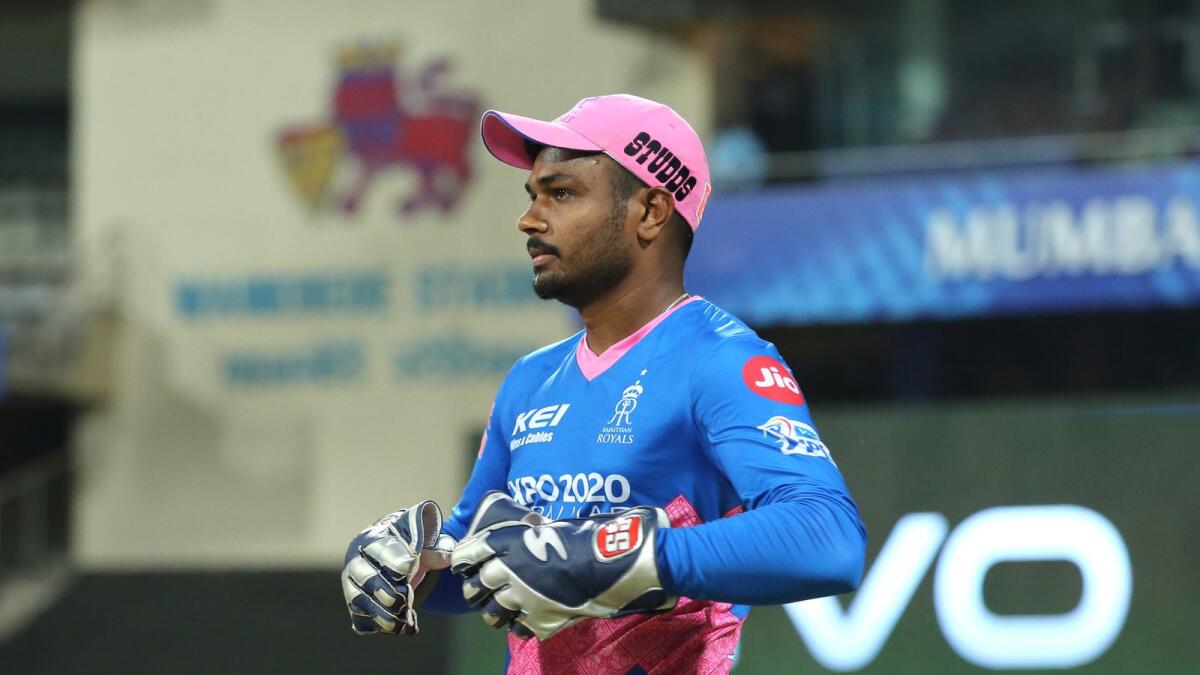 Sanju Samson, captain of the Rajasthan Royals, during the match against the Chennai Super Kings. (BCCI)