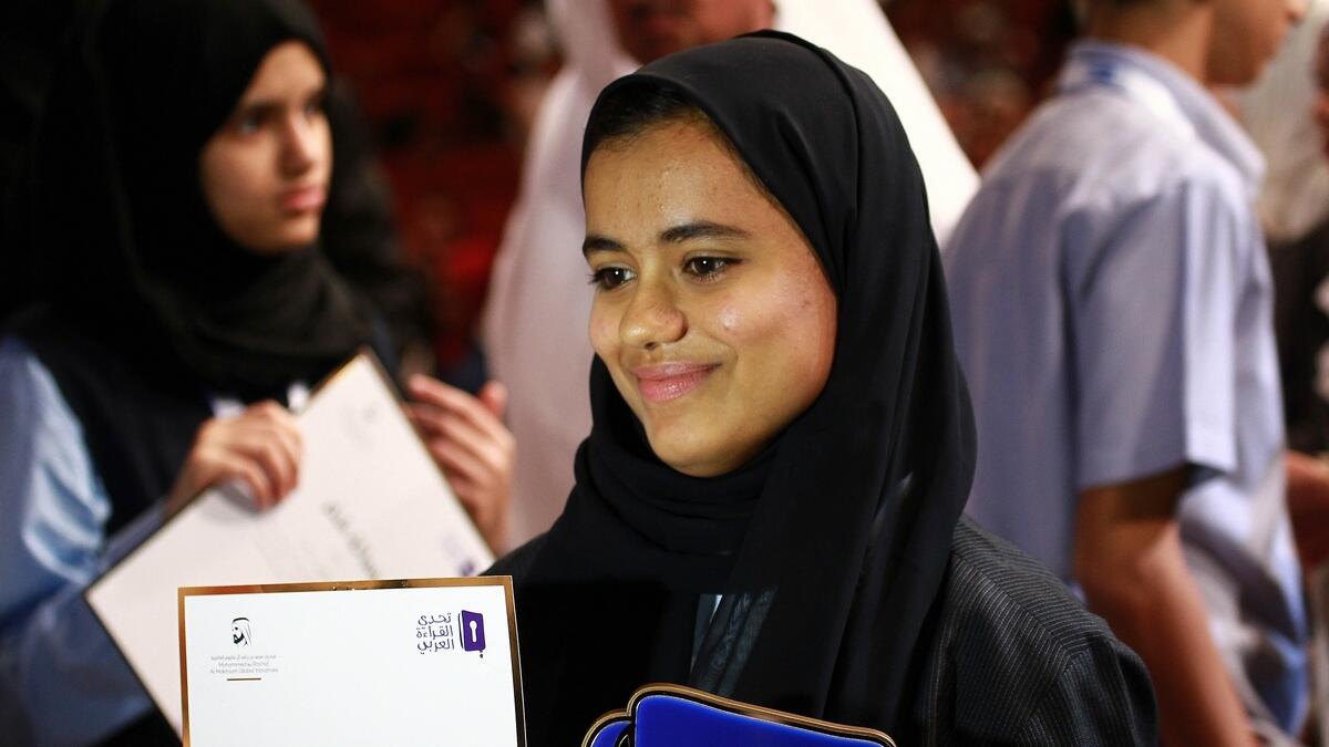 The Fujairah girl will compete with other 27 finalists from across the Arab World in the final ceremony of this year’s ARC