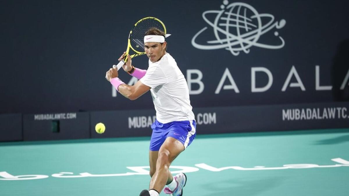 Rafael Nadal is a five-time champion at the Mubadala World Tennis Championship. (Supplied photo)