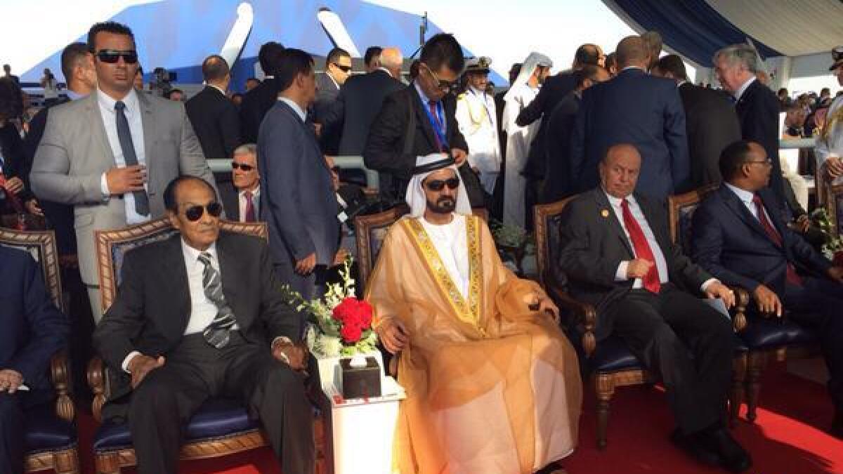 Shaikh Mohammed attends opening of New Suez Canal 