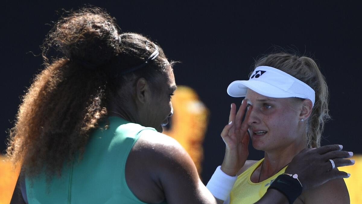 Dont cry: Serena consoles foe