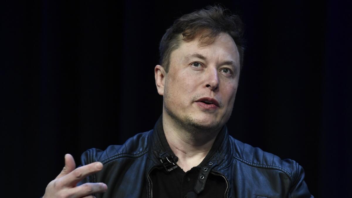 Elon Musk. — AP
