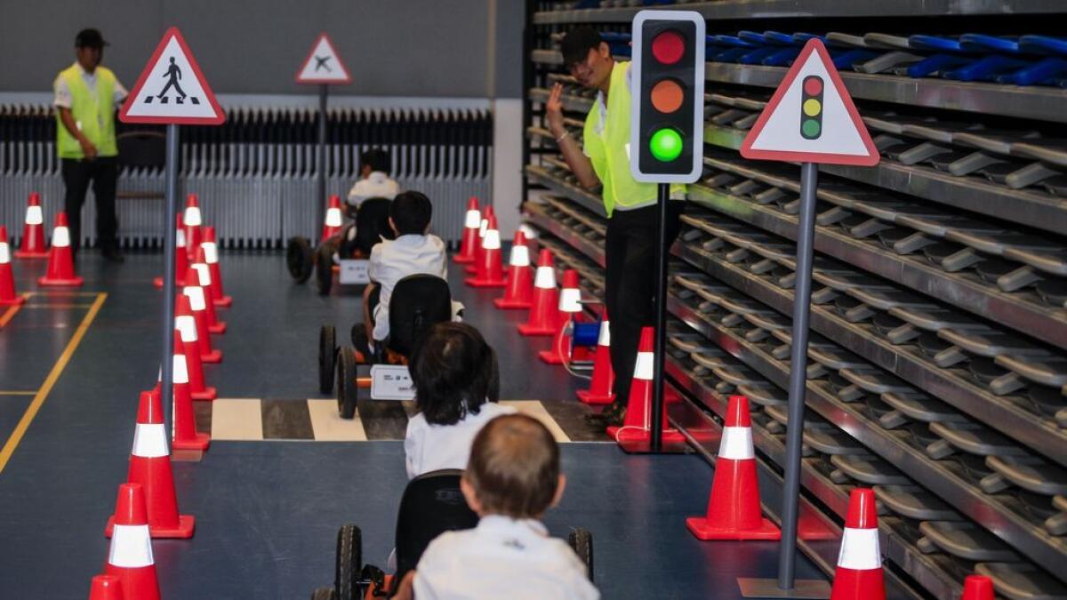 Students learn basics of road safety