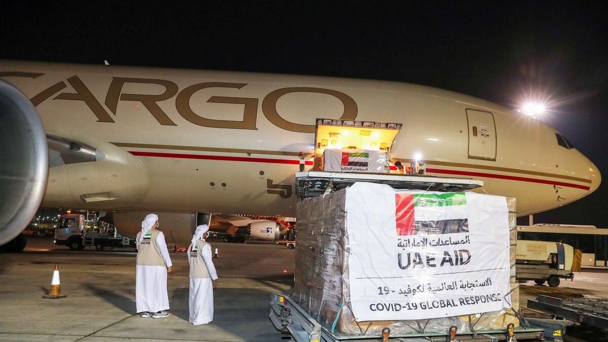 UAE, coronavirus, Covid-19, aid, plane, Turkmenistan