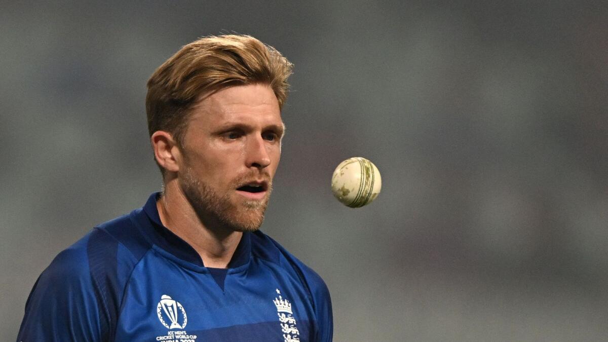England's David Willey. Photo: AFP file