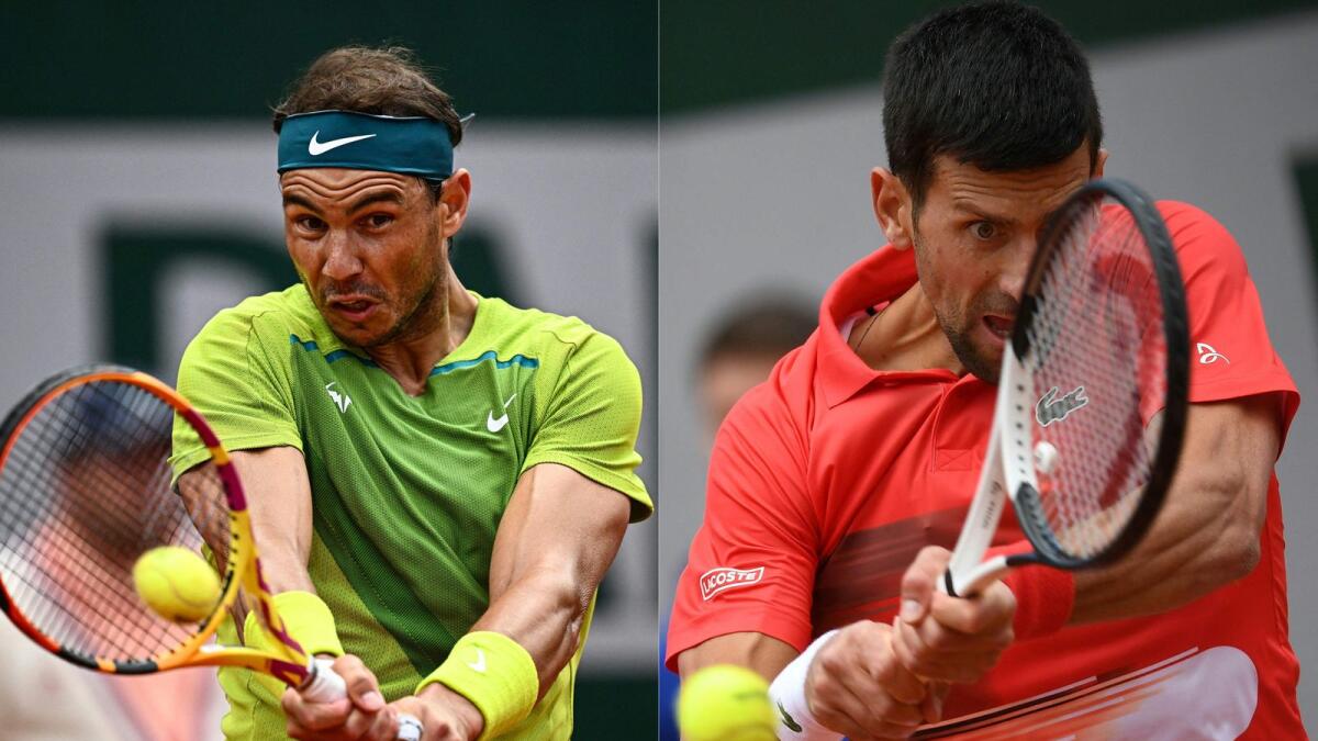 Djokovic leads Nadal 30-28 since their first career meeting at the 2006 French Open. (AFP)