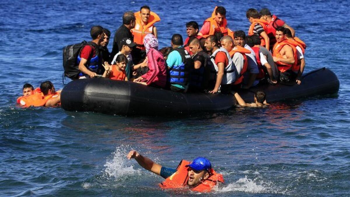 Babies, children drown as migrant boat capsizes off Greek island