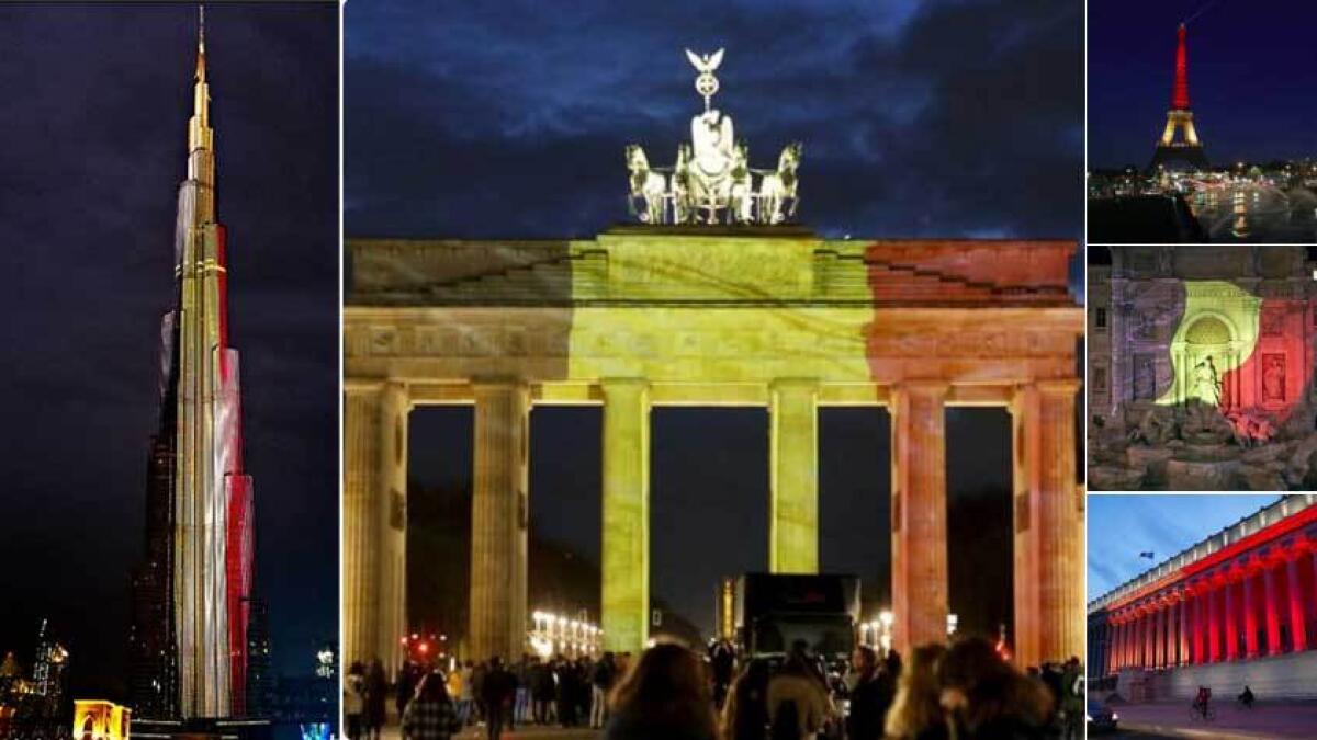We are all Belgians: World monuments light up in solidarity