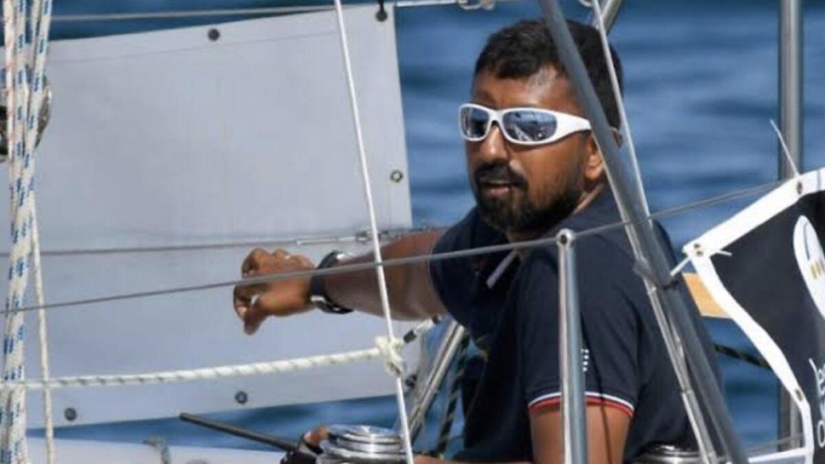 Stranded navy commander rescued from Indian Ocean