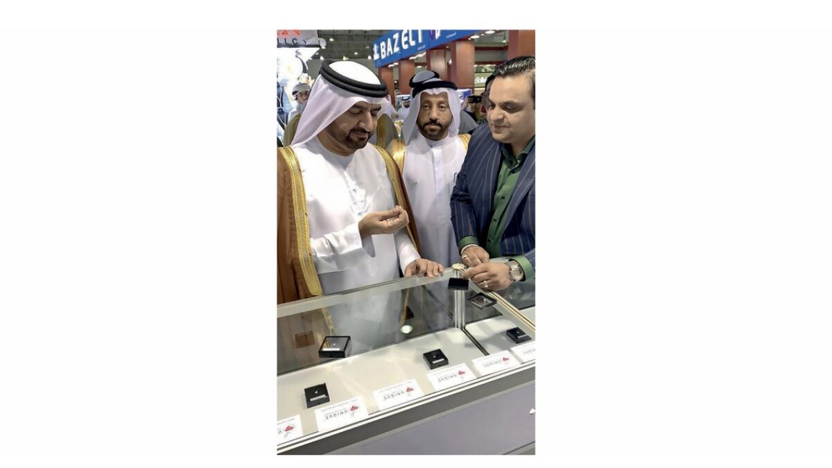 Deputy Ruler of Sharjah visits  Unique Lab Grown Diamonds stall
