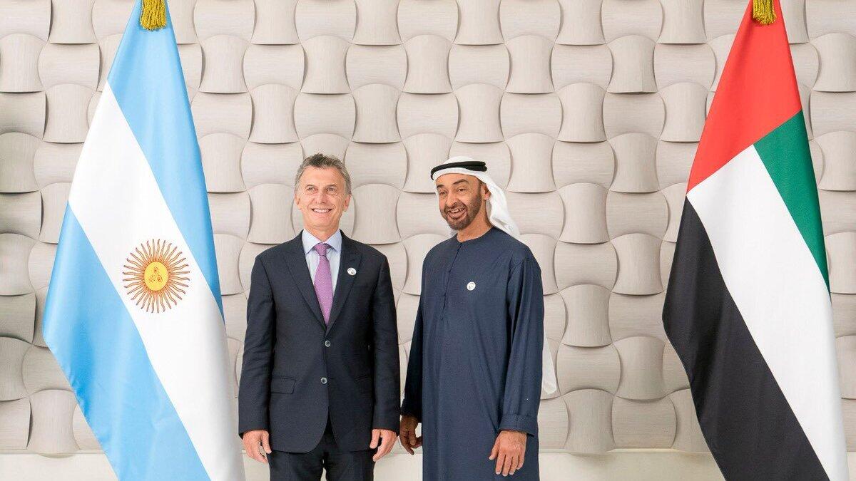 Sheikh Mohamed receives Argentine President