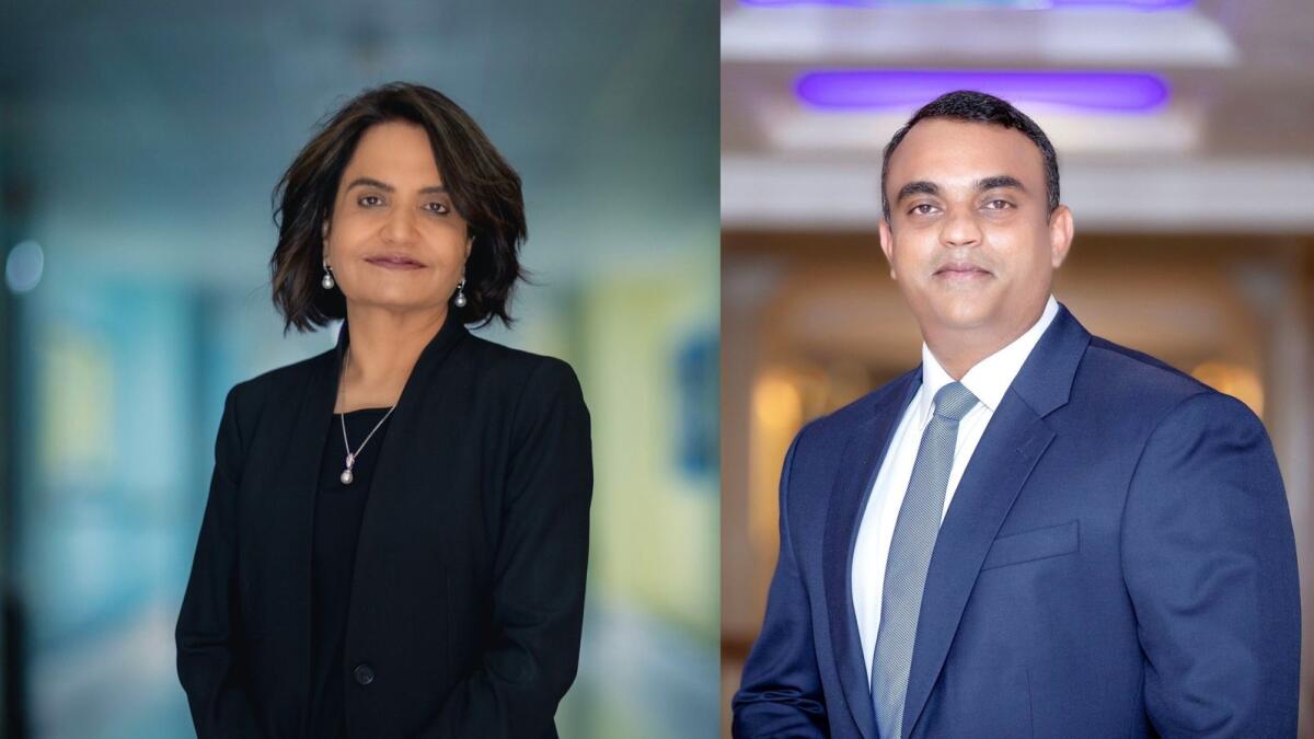 Poonam Bhojani, CEO, Innoventures Education (L) and Jacob Chacko, Regional Director — Middle East, Saudi and South Africa at HPE Aruba (R)