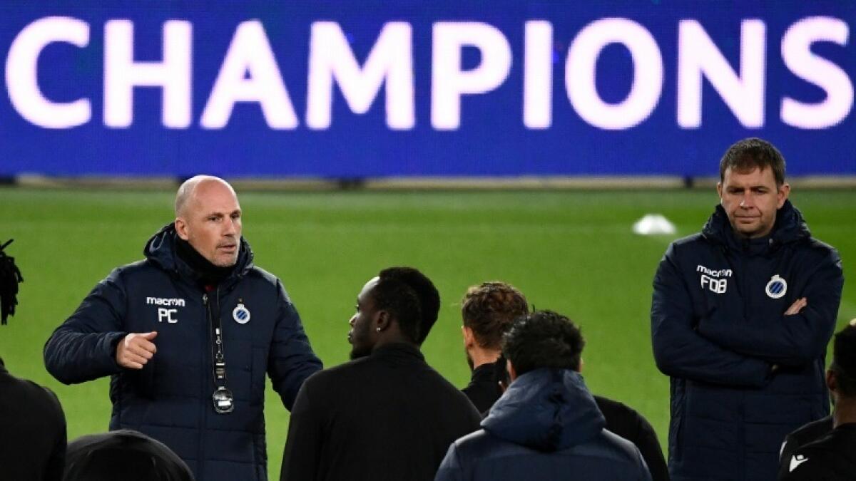 Philippe Clement's Club Brugge would become Belgian champions is the Pro League ends now, but they might not be allowed into the Champions League. - AFP file