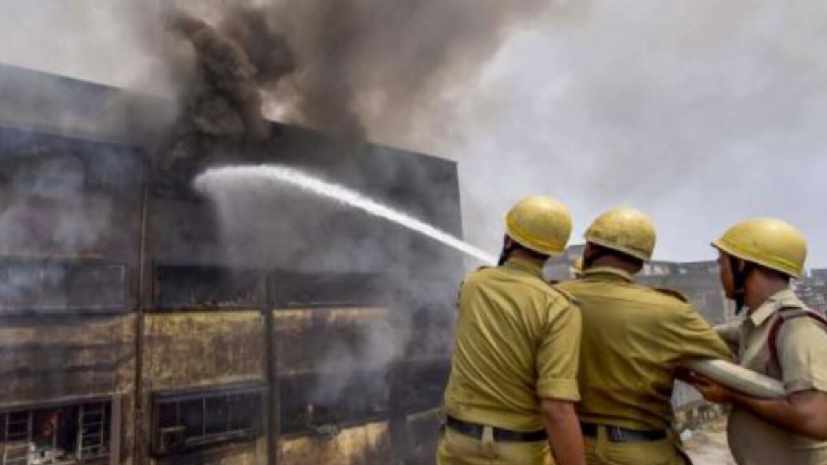 25 people saved as fire breaks out at residential building in India