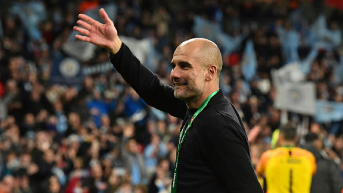 Manchester City manager Pep Guardiola hailed the sacrifice of healthcare workers around the world. -- AFP