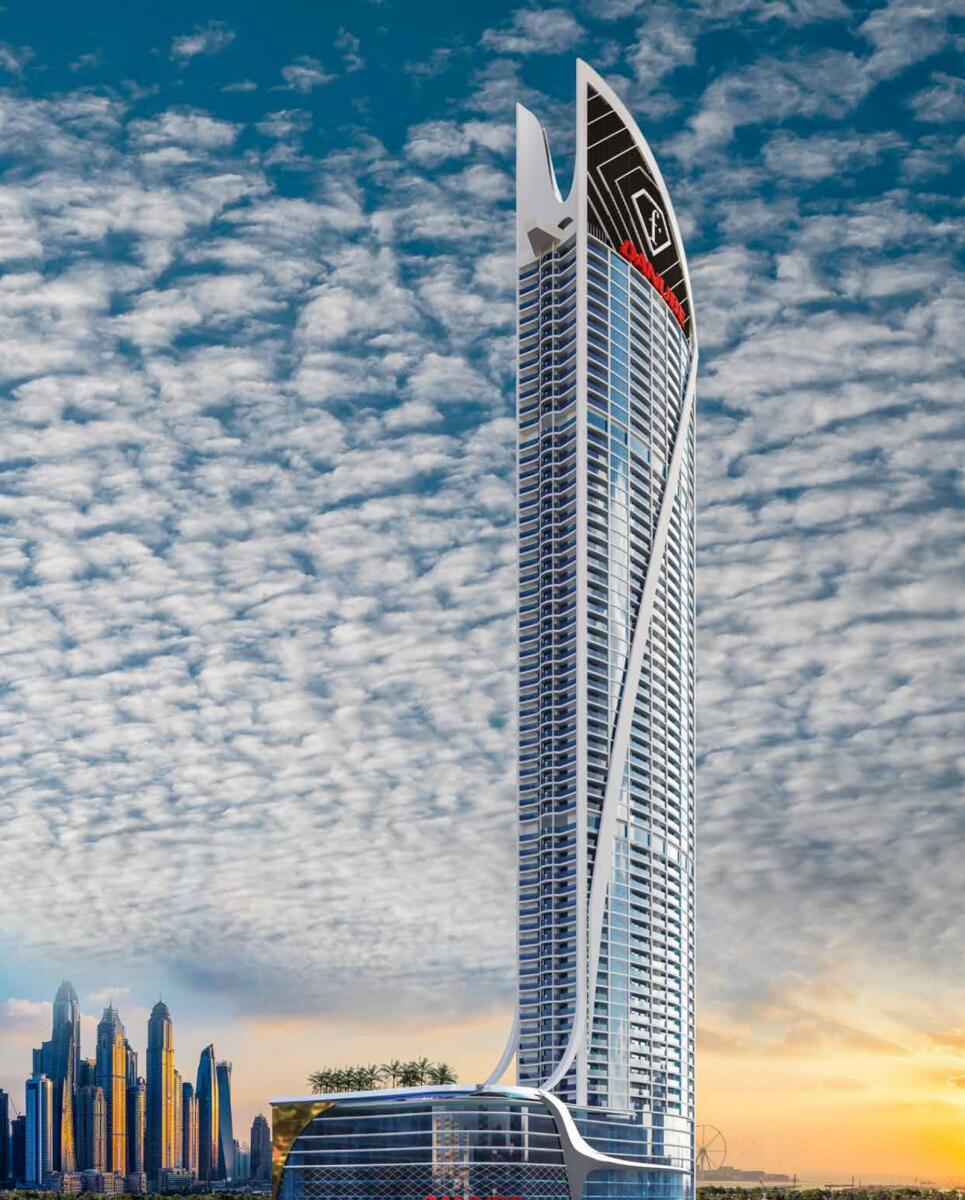 Located in Jumeirah Village Triangle (JVT), the Fashionz tower features 700-plus apartments spread over 65 floors. - Supplied photo
