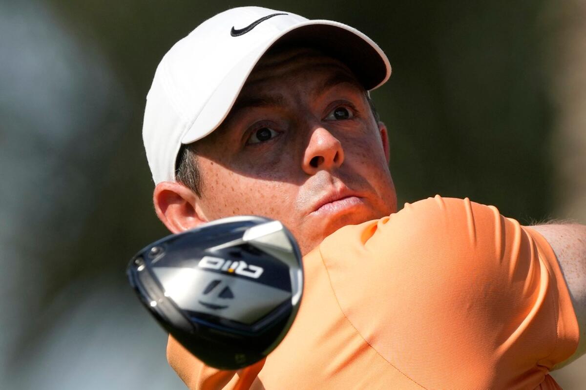 Rory McIlroy of Northern Ireland is the favourite to win the 35th HERO Dubai Desert Classic at the Emirates Golf Club. - AP