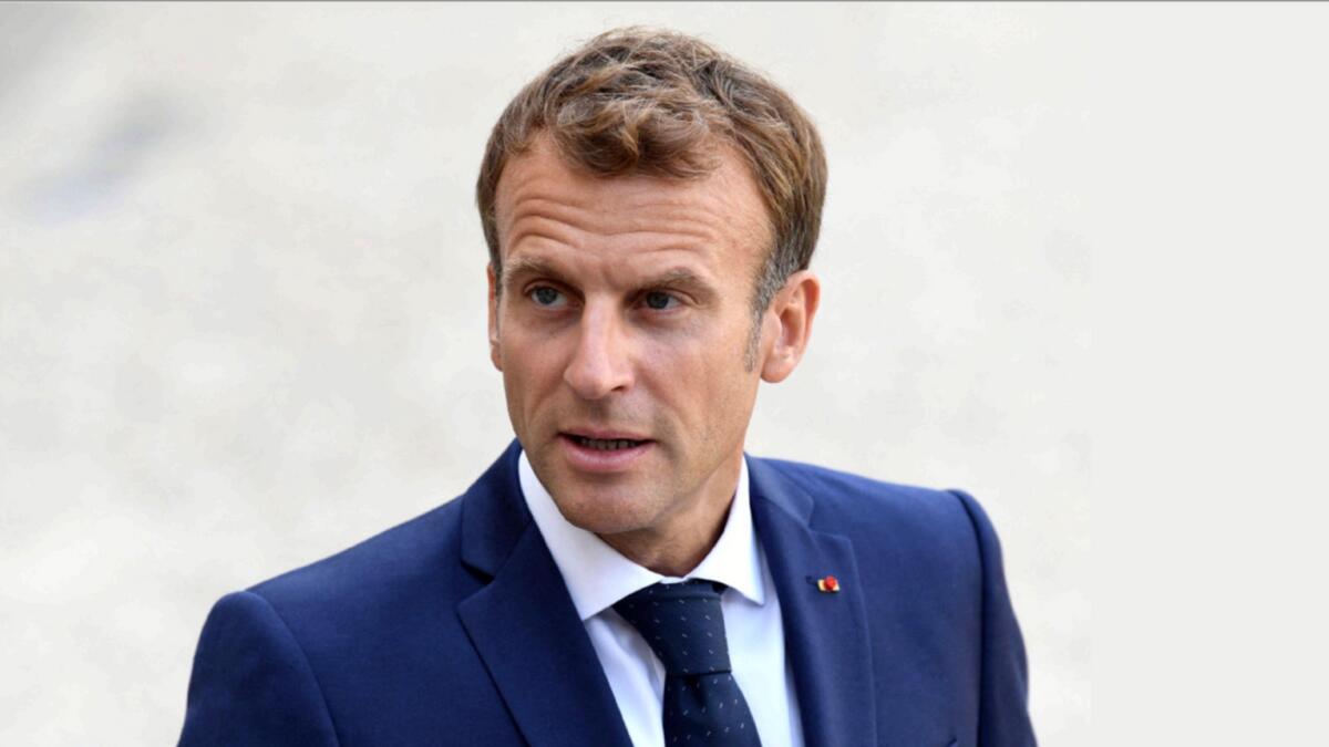 Emmanuel Macron. — AFP file
