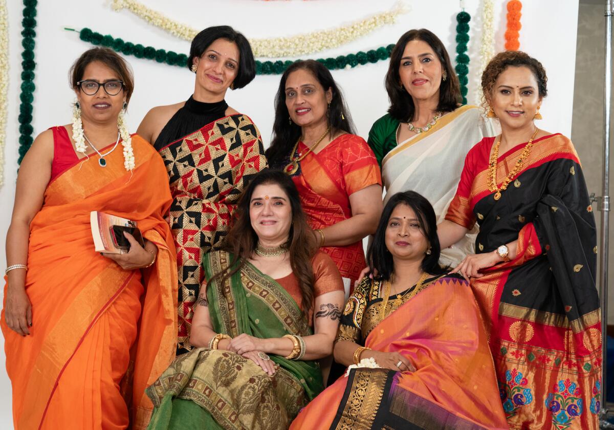 Sitting L- R Punam Bijlani, Sowjanya Satish. Standing L- R Ritu Khare,  Ekta Sharma,  Bina, Sumeet Sally,  Vrishali Rohankar,