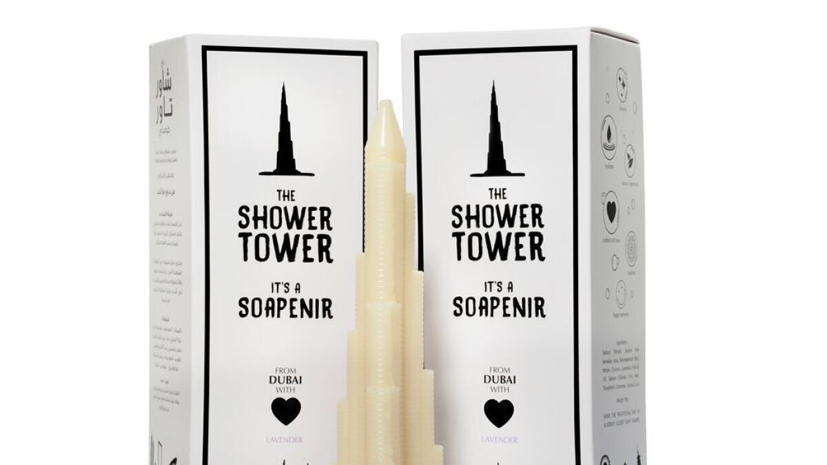 Shower Tower company has launched a soap that is a replica of the Burj Khalifa in Dubai.