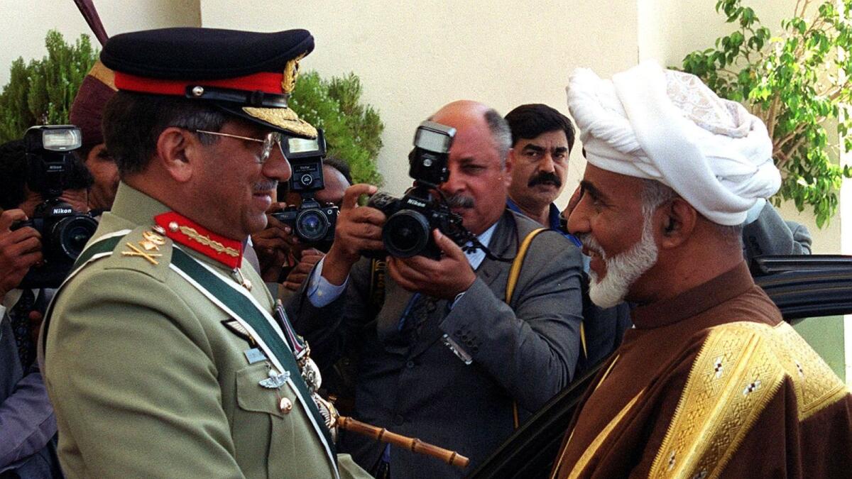 Pervez Musharraf meets former Sultan of Oman, Qaboos bin Said Al Said