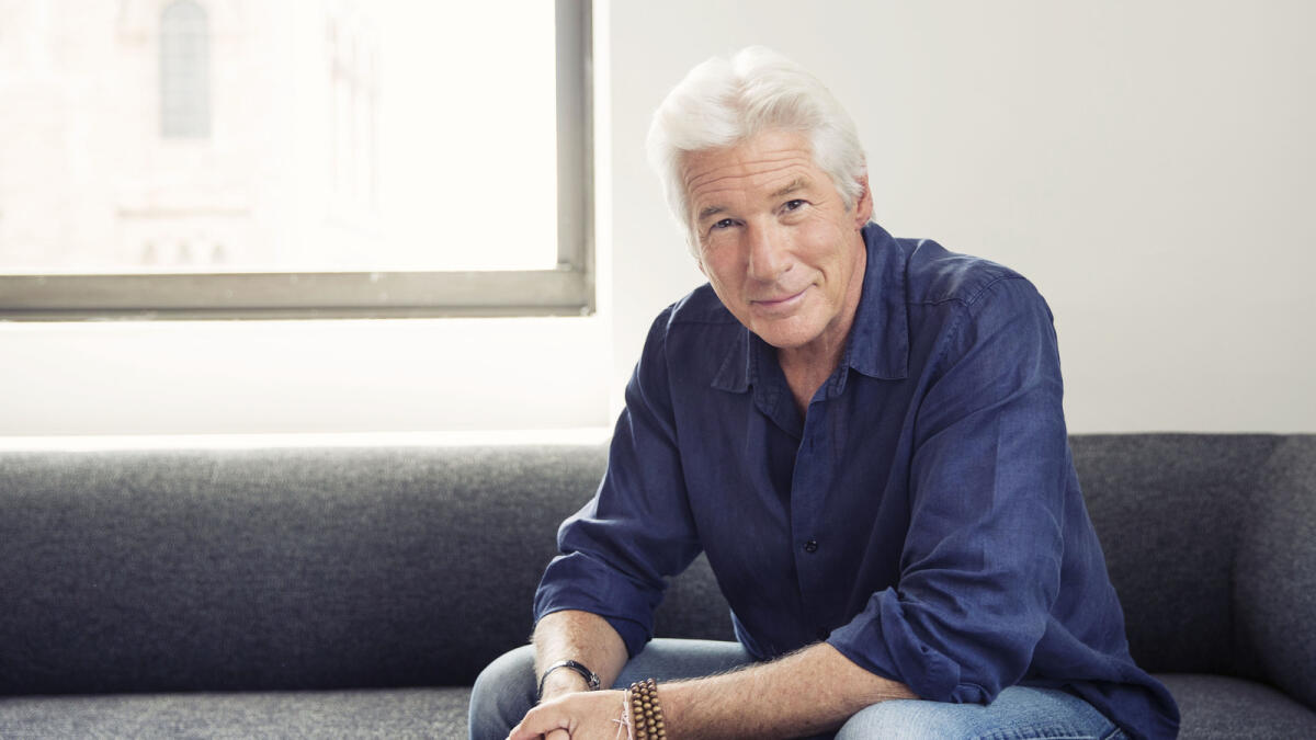 Richard Gere poses for a portrait in promotion of his role in the upcoming film 'Time Out of Mind' on Thursday, Aug. 13, 2015 in New York. (Photo by Victoria Will/Invision/AP)