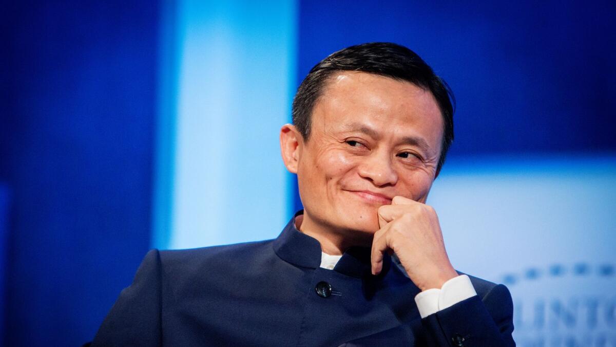 Jack Ma, founder of the Chinese online shopping giant Alibaba.
