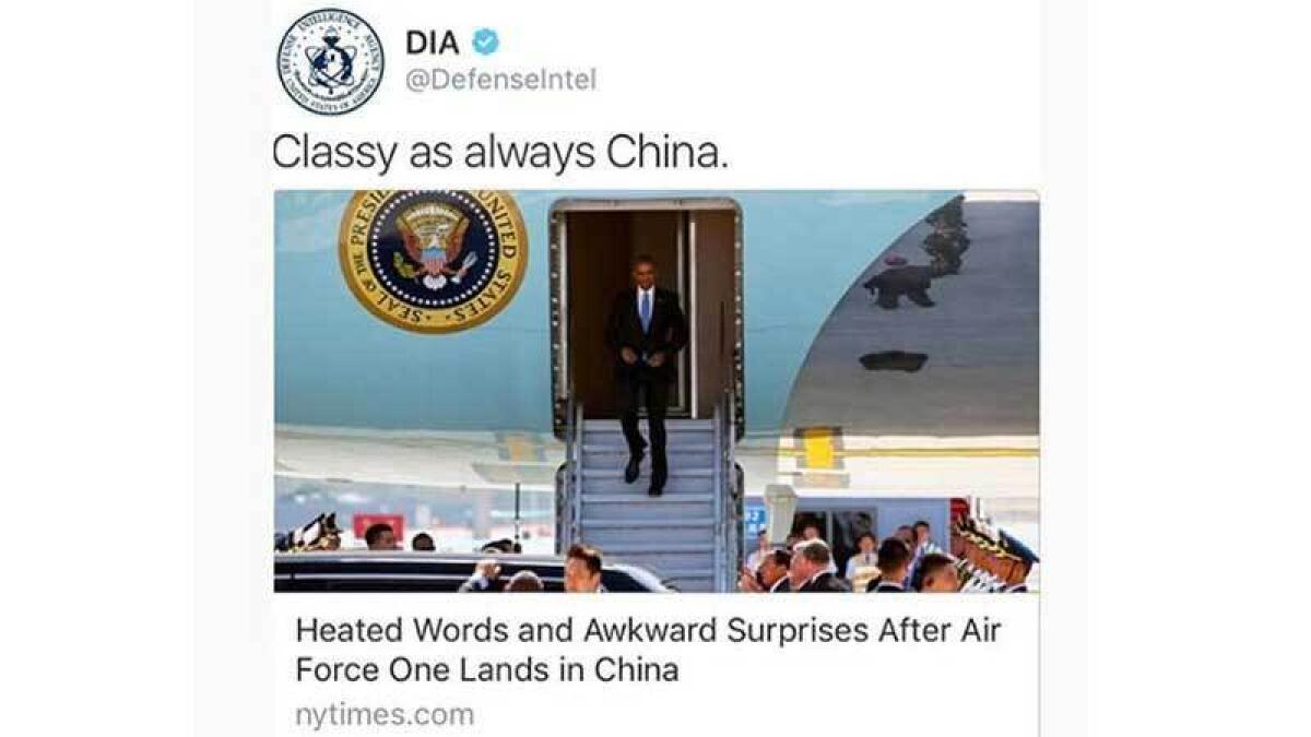 US spy agency takes a dig at China, quickly deletes tweet