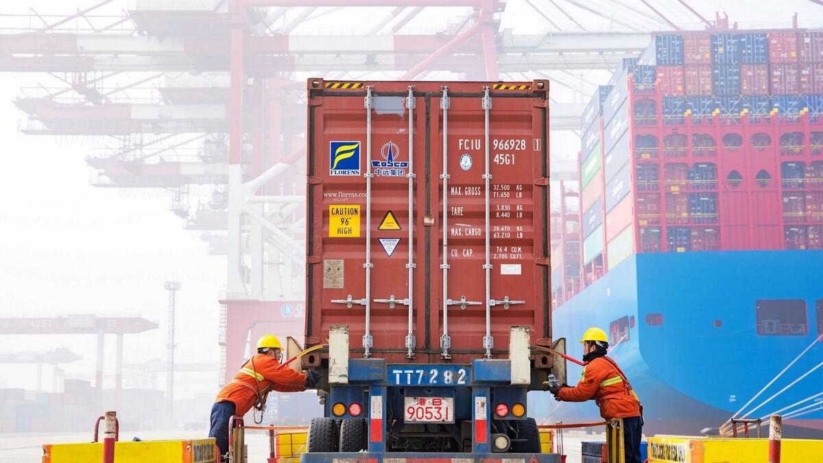 China exports, imports in shock drop