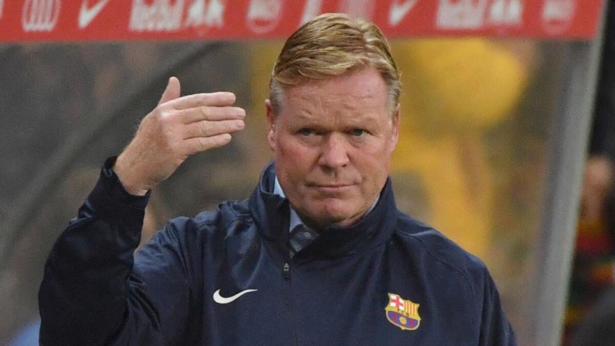 Ronald Koeman is counting on Griezmann in particular because he will play in Messi’s position. — AFP