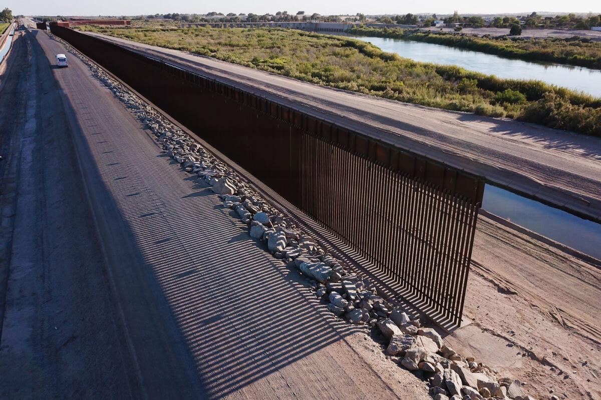 US-Mexico border at Yuma. Photo: AFP