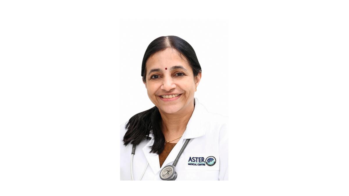 Dr Vani Krishna Warrier specialist internal medicine  Aster Clinic, Bur Dubai (AJMC)