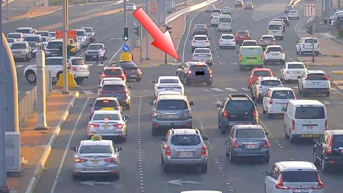 Abu Dhabi Police activates radars to catch sudden swerves. Photo: Supplied