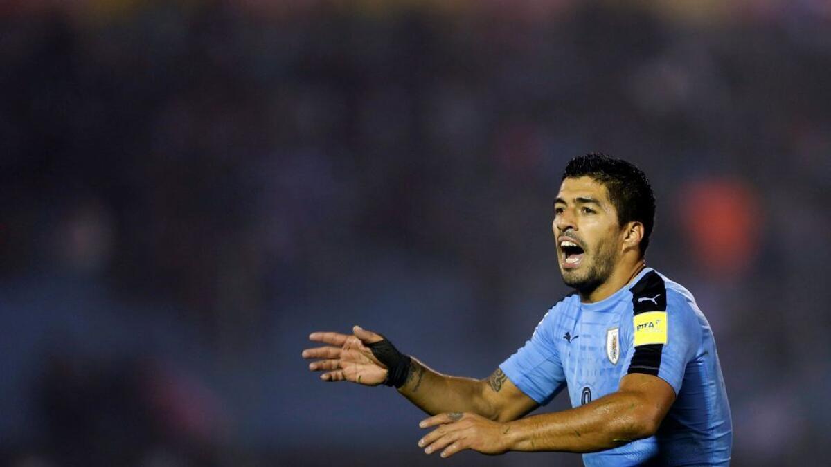 Uruguay's Luis Suarez played a key role in win over Paraguay in the  World Cup 2018 Qualifiers