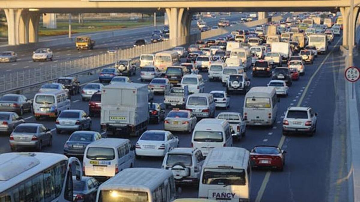 UAE traffic: Heavy congestion on these Dubai roads
