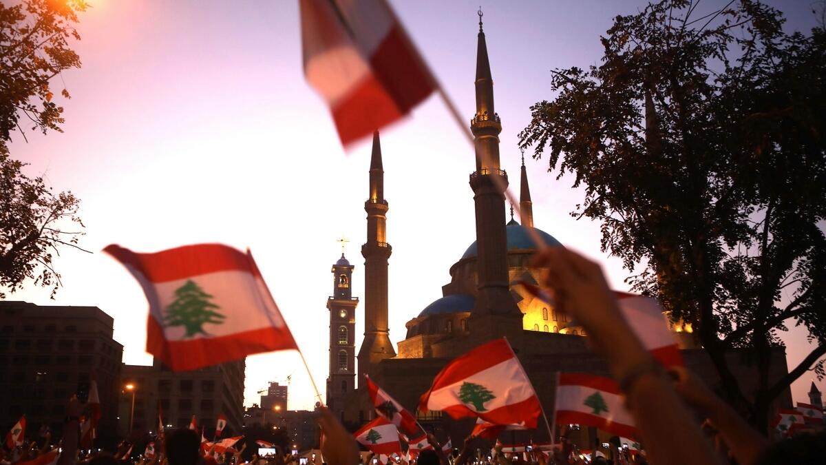 Lebanese, Lebanese demonstrators, lebanon 