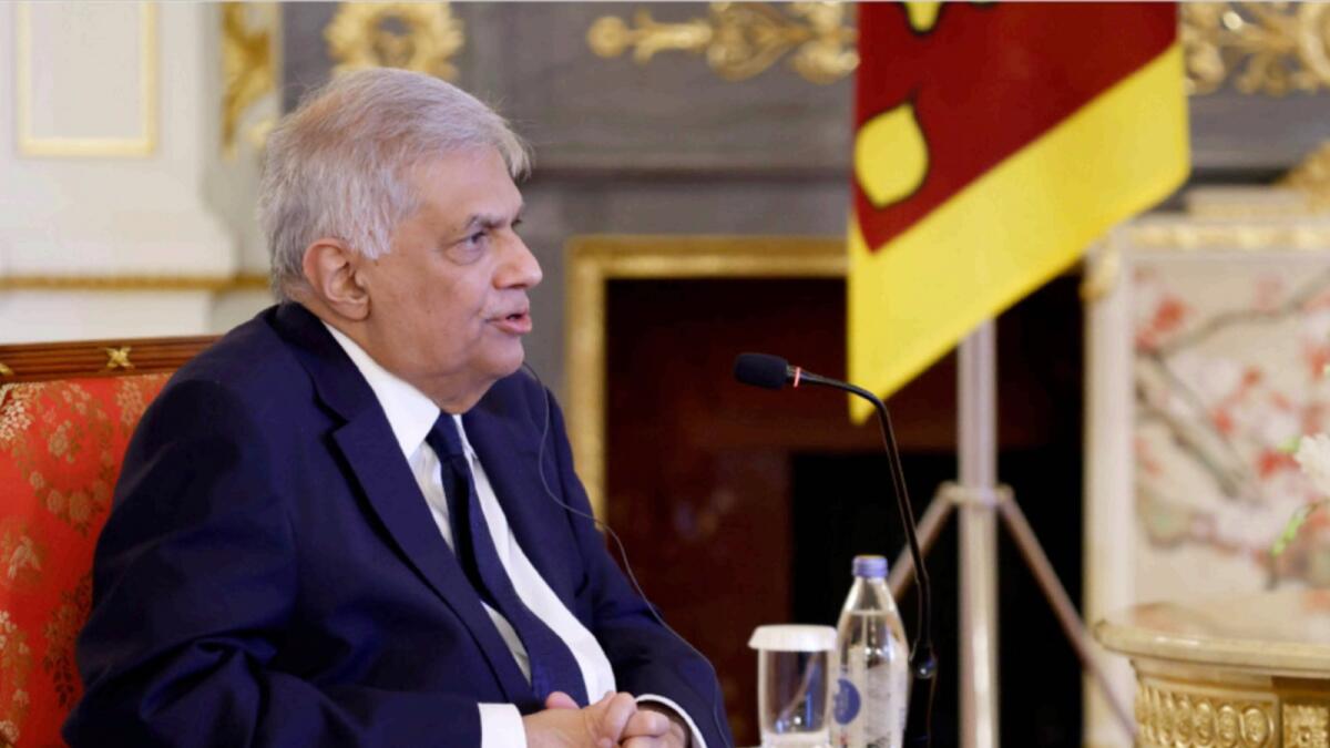 Sri Lanka's President Ranil Wickremesinghe. — AP file
